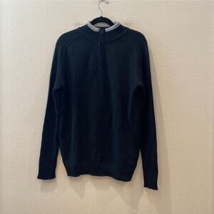 Novica Alpaca Blend Sweater Men 1/4 Zip Size Large